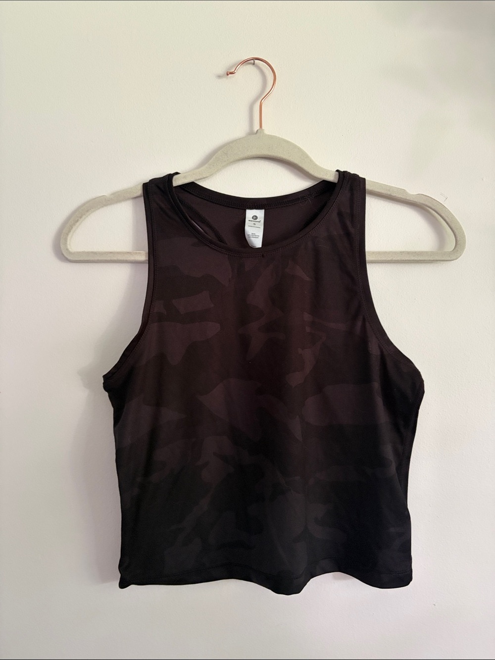 Black Camo Crop Tank
